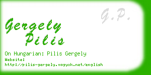 gergely pilis business card